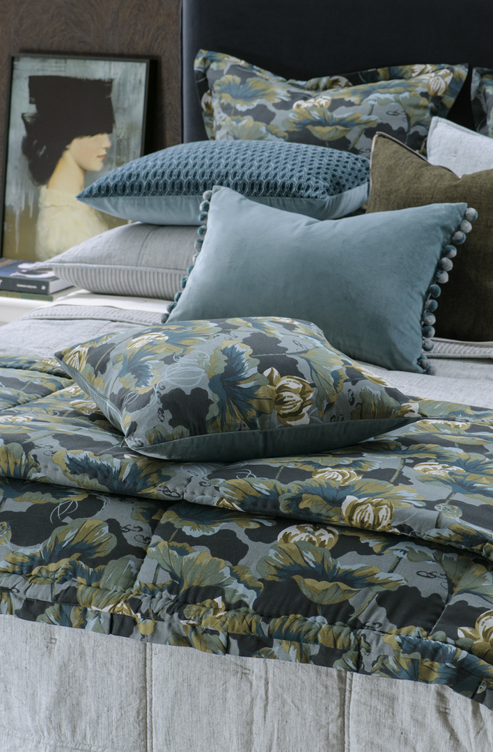 Bianca Lorenne - Waterlily Ocean Comforter (Cushion-Pillowcases-Eurocases Sold Separately) image 0